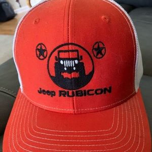 Orange Jeep Rubicon Trucker Hat/Cap